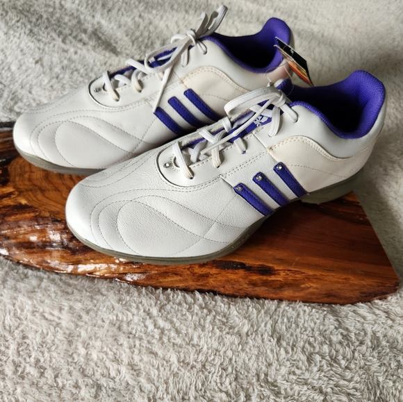 adidas Shoes - Women's White and Purple Athletic Sneakers
